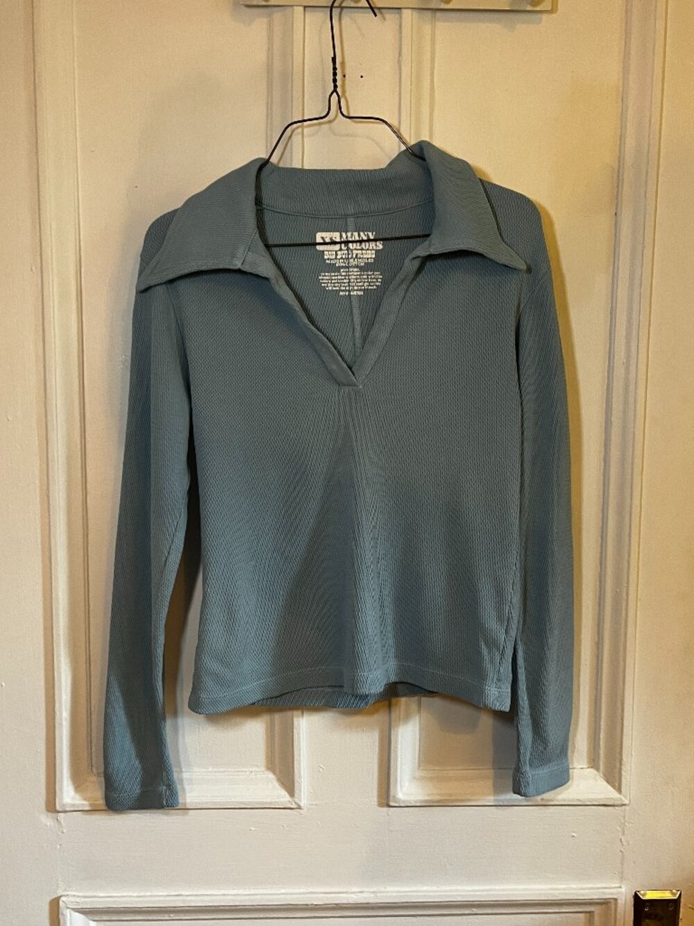 Big Bud Press Blue LONG SLEEVE FISHERMAN POLO